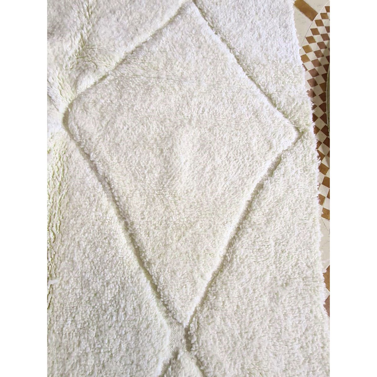 Berber vloerkleed Beni Ouarain zuivere wol 105 x 205 cm