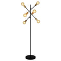 Liv · Houten vloerlamp — zwart
