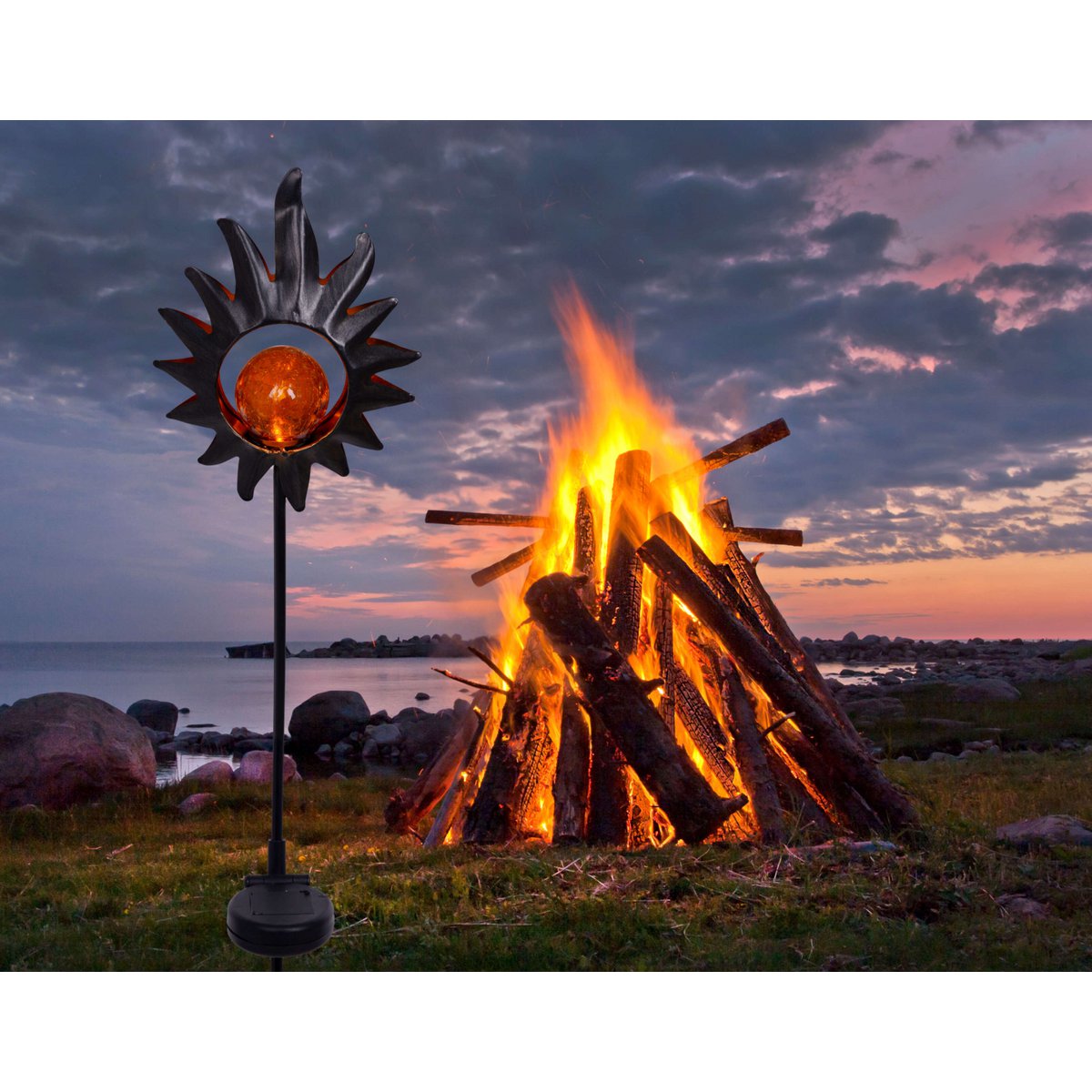Liv · Metalen buitenlamp — zwart