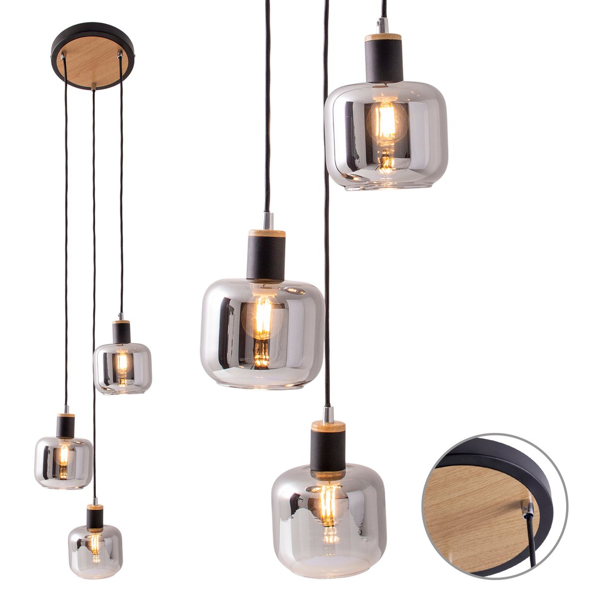 Liv · Metalen plafondlamp — zwart