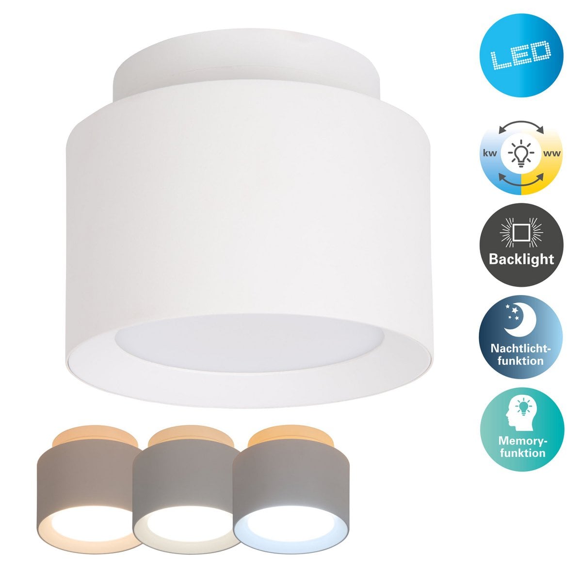 Liv · LED-spot compact — Ø14cm wit