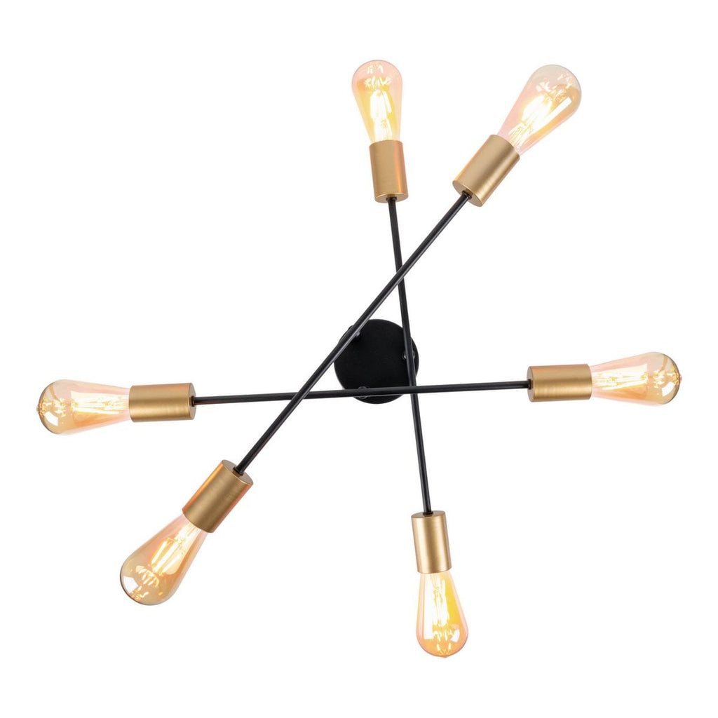 Liv · Houten plafondlamp — zwart