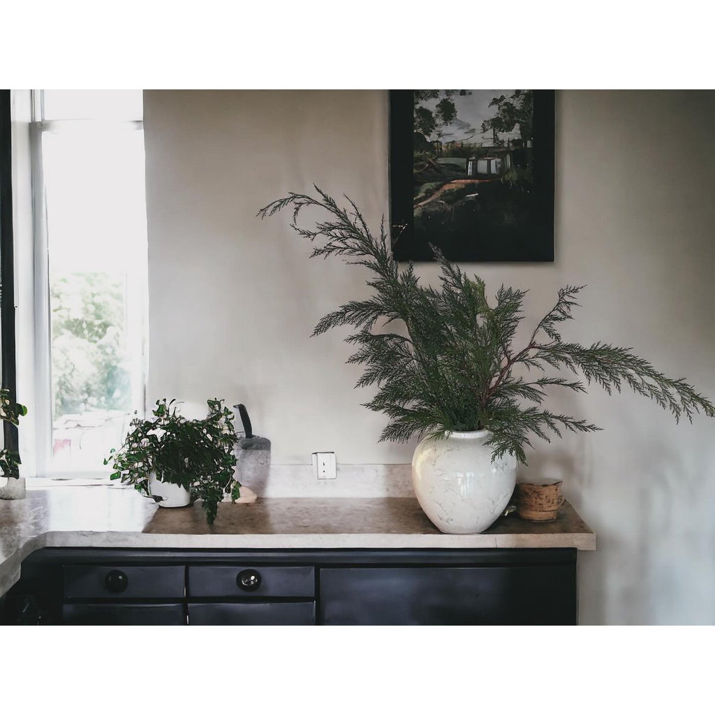 Een gemberpot van Amerikaans porselein, halverwege de 20e eeuw, Wit Klein H*25W*25