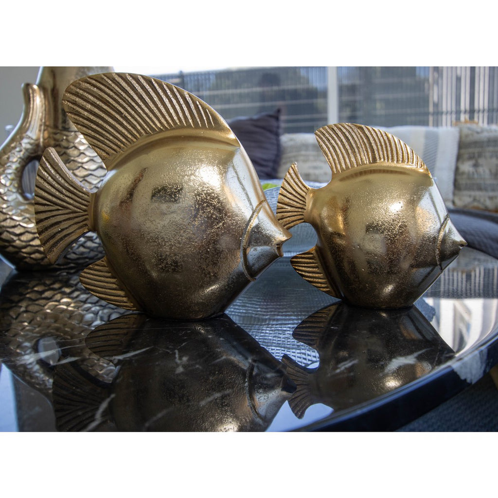 H15cm gouden decoratieve vis