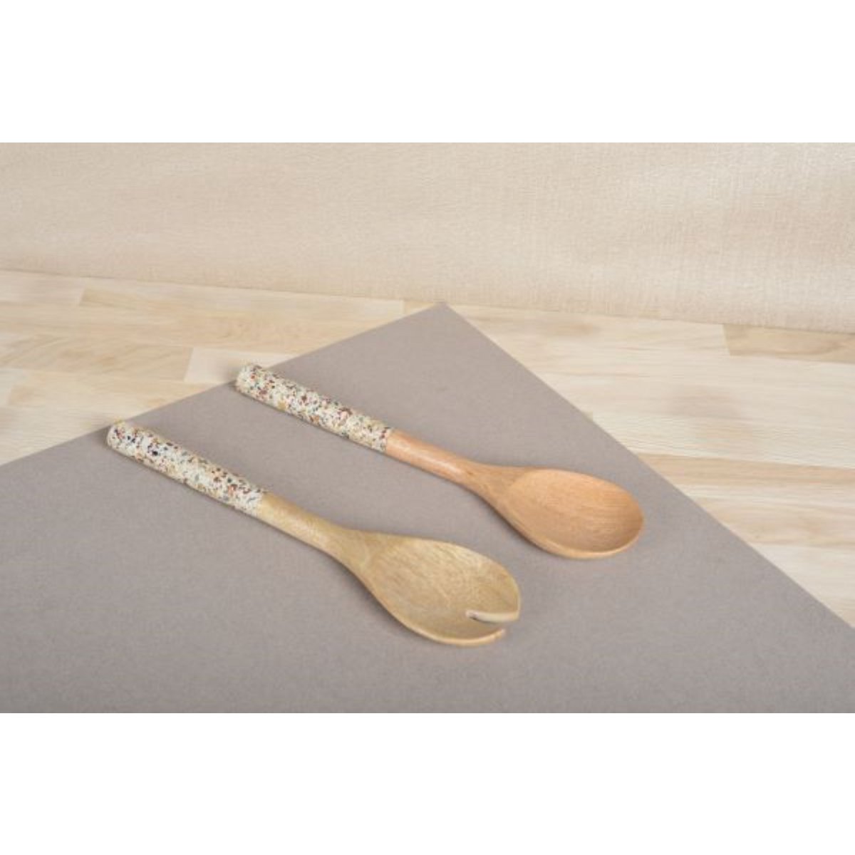 Marmeren salade bestek