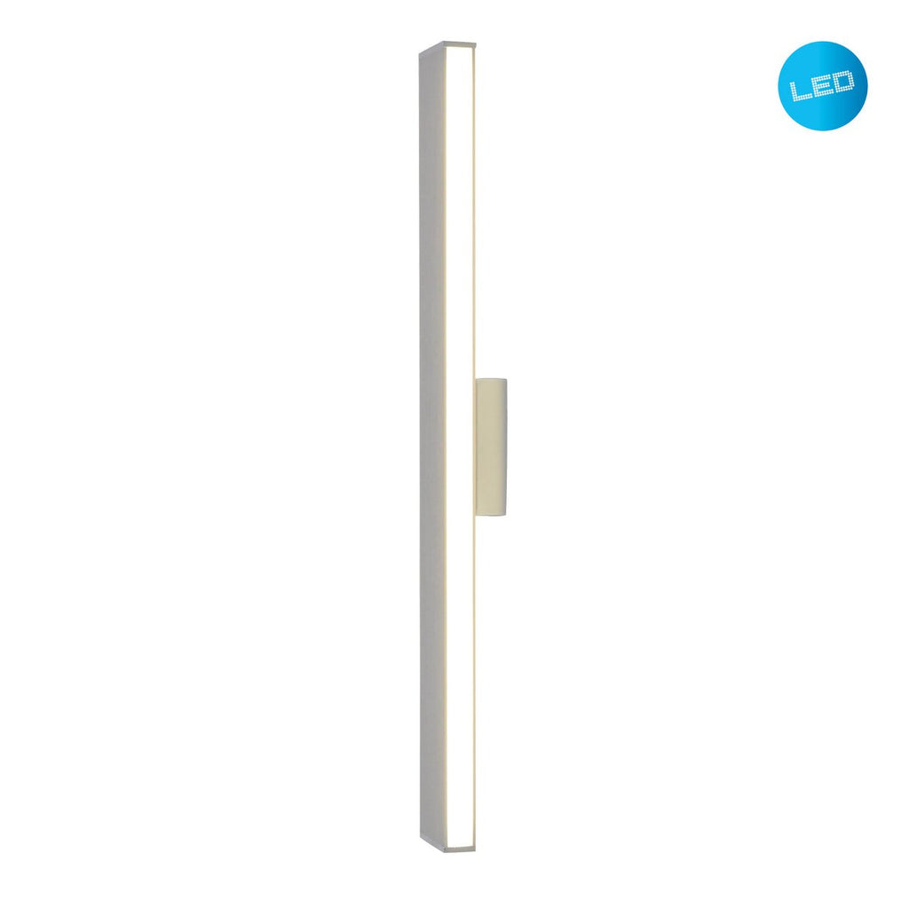 LED -wandlamp Dubai "", moderne wandlamp gemaakt van aluminium en plastic, stevig gebouwd -in LED's, 60 cm lang of hoog. Ideaal voor de verlichting van ingangen, gangen, voor het structureren van grote wandoppervlakken