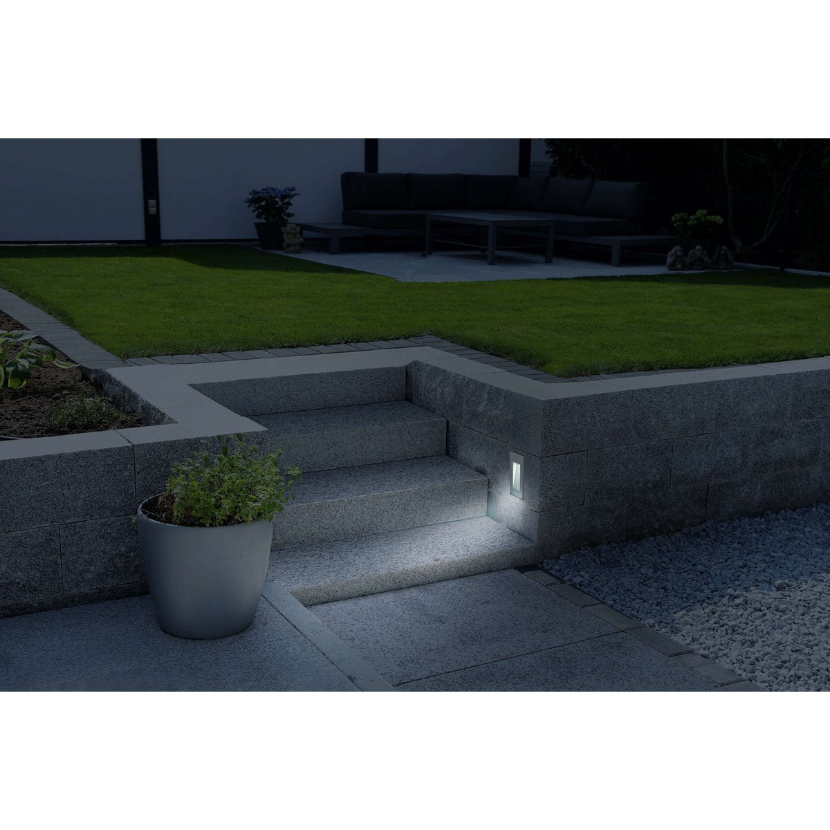 LED inbouw buiten wandlamp "Kolari"