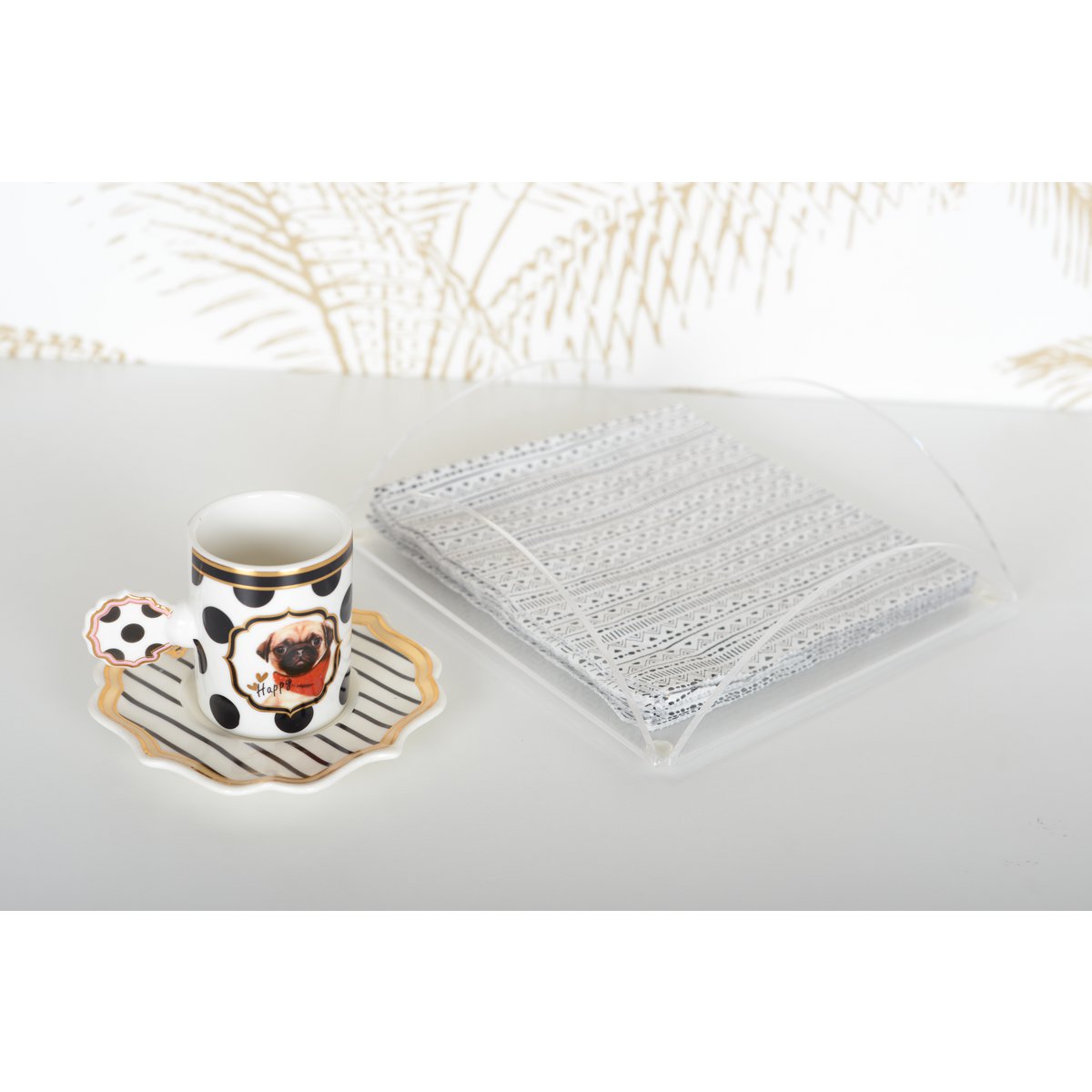 Acryl -handdoekhouder 19.1x19.1x5cm