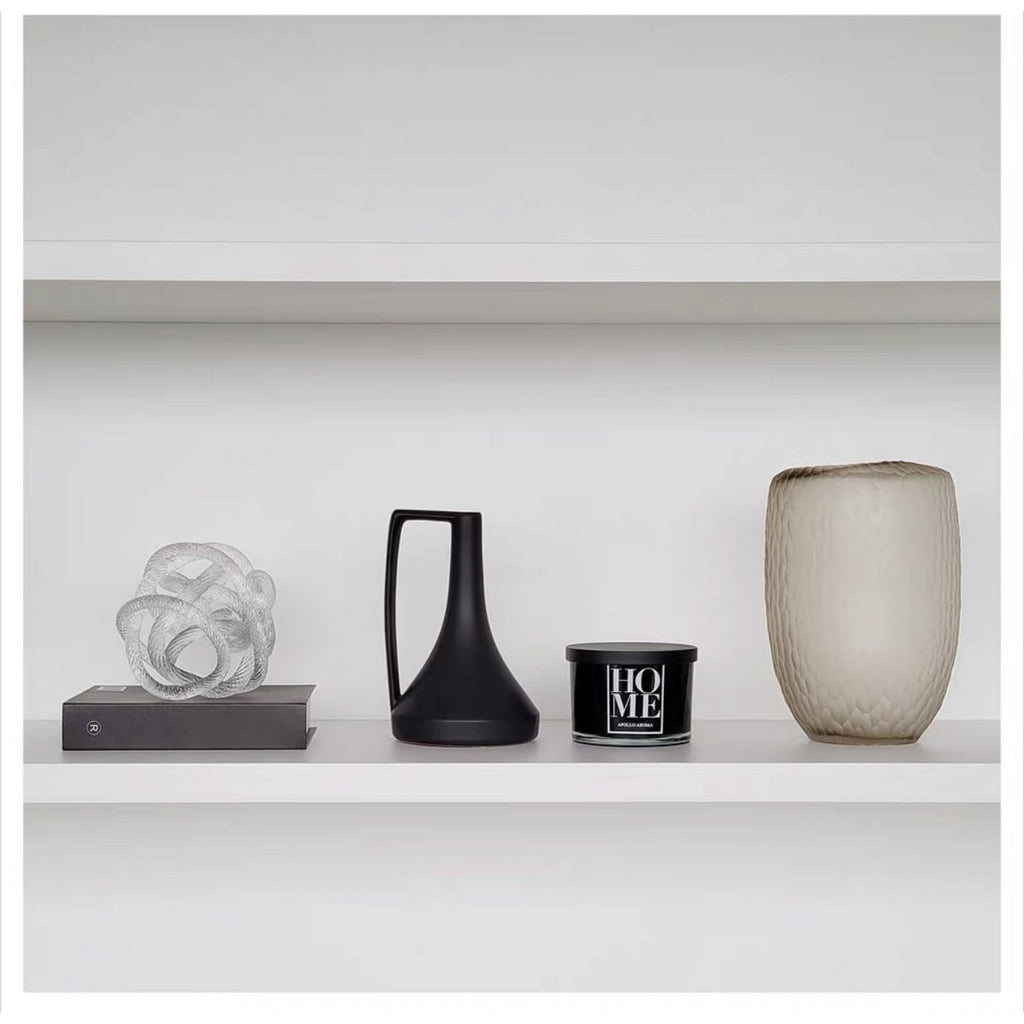 Middelgrote geknoopte glazen sculptuur (M) Diameter: 15 cm