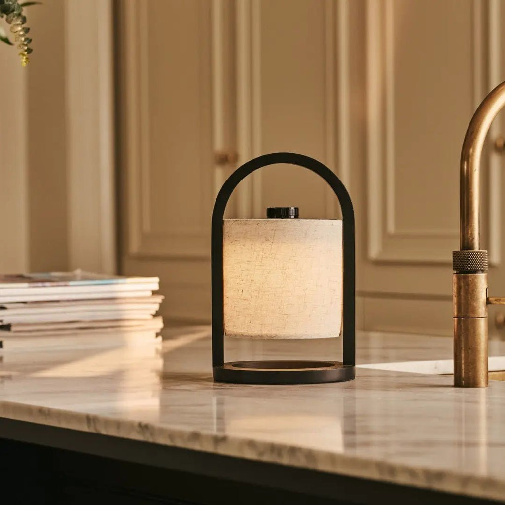 River Black draadloze houten lamp – Oplaadbaar en dimbaar