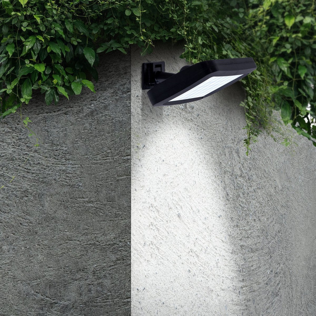 2 Set LED LED Solar Outer Wall Lamp "Pepe", voor buiten, wandlamp - Plastic in zwart, met geïntegreerde LED - wandlampen buiten