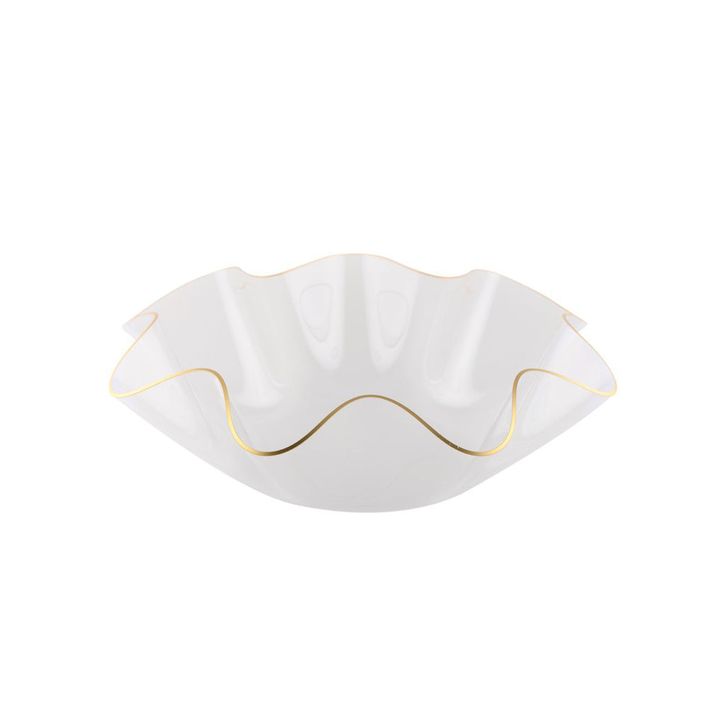 Acryl fruit gesneden 40 cm gouden rand