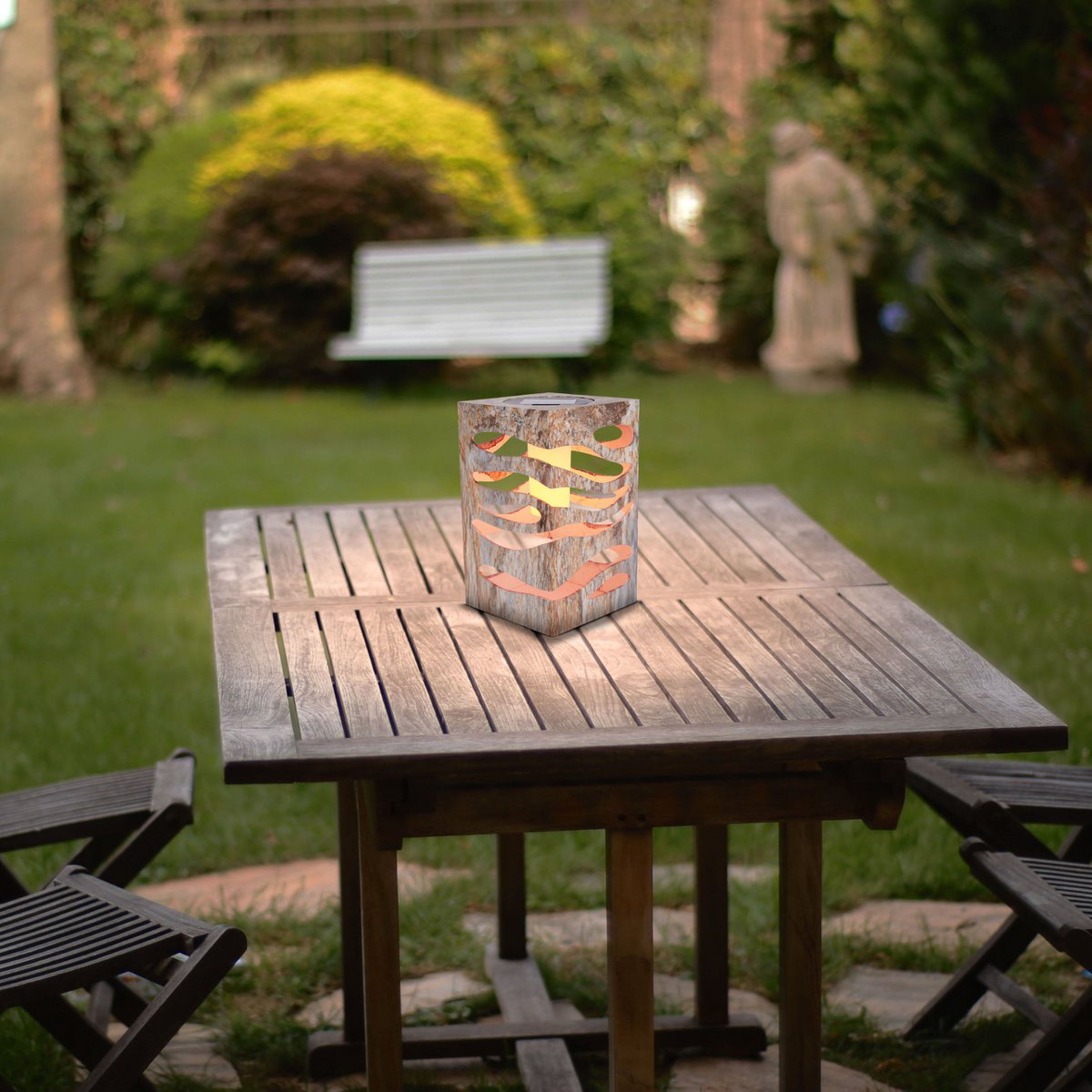 Liv · Marmeren buitenlamp — naturel