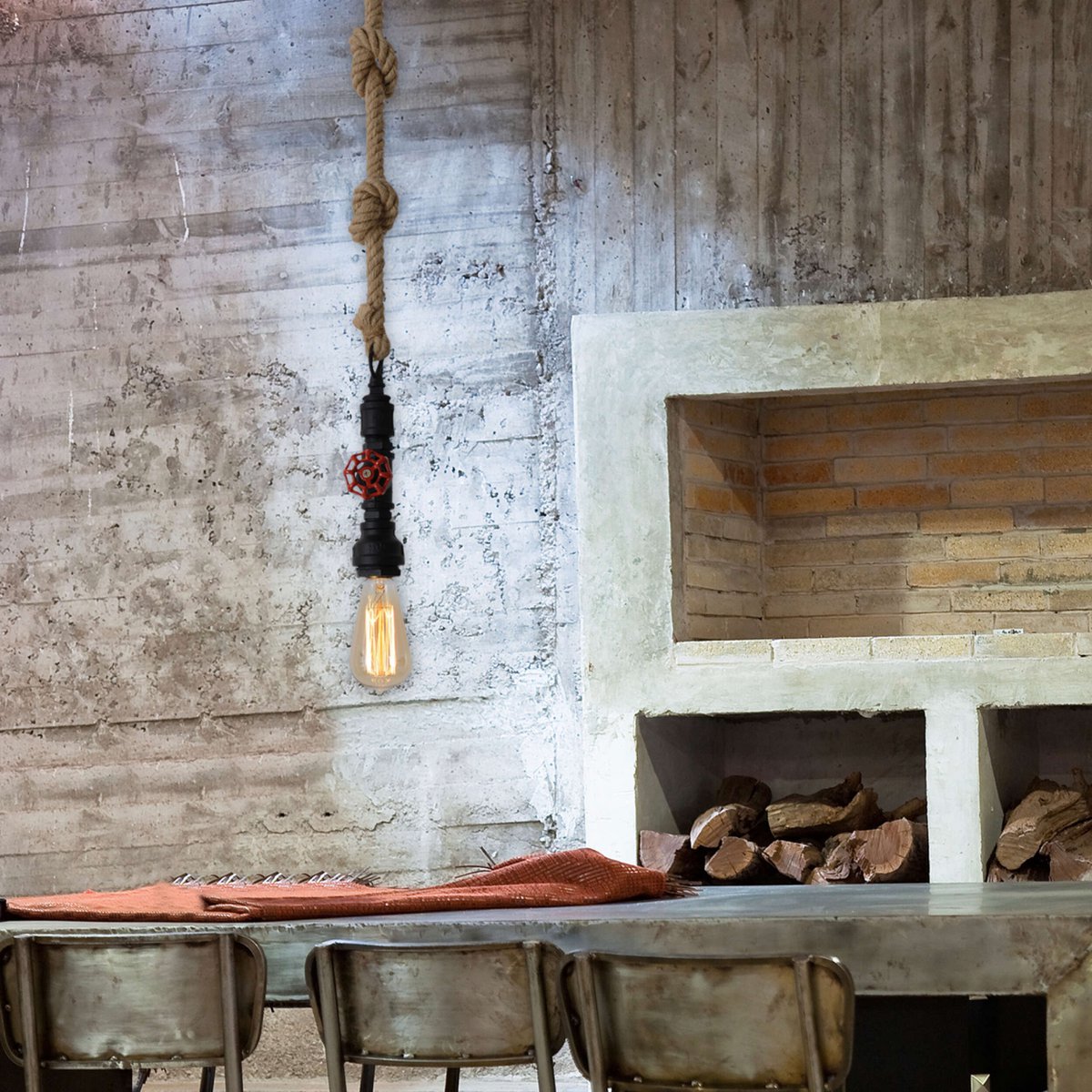 Liv · Metalen hanglamp — zwart