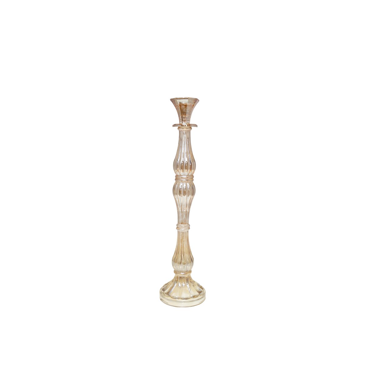 Grote H41cm Amber Amber Candlestick
