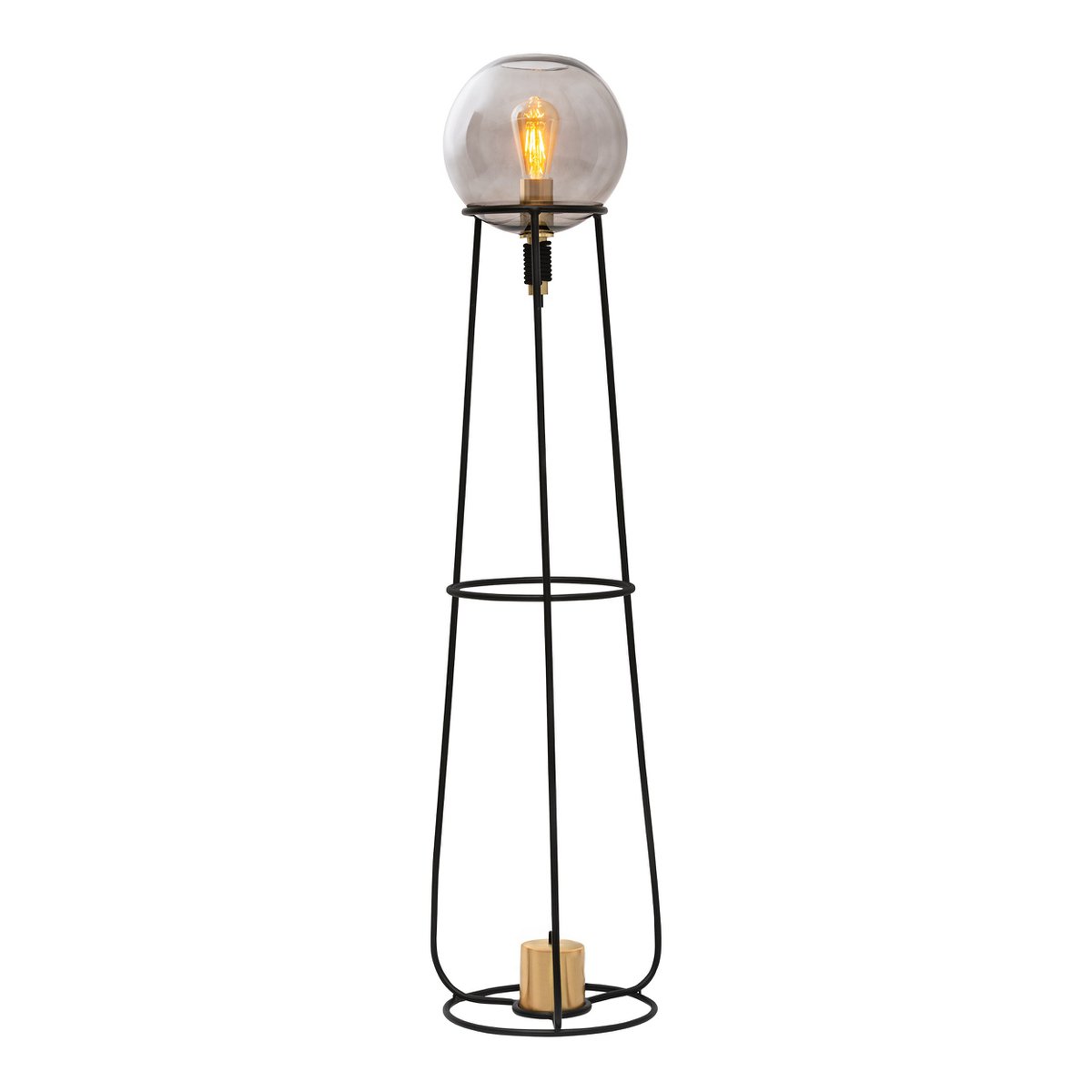 Liv · Messing vloerlamp — zwart
