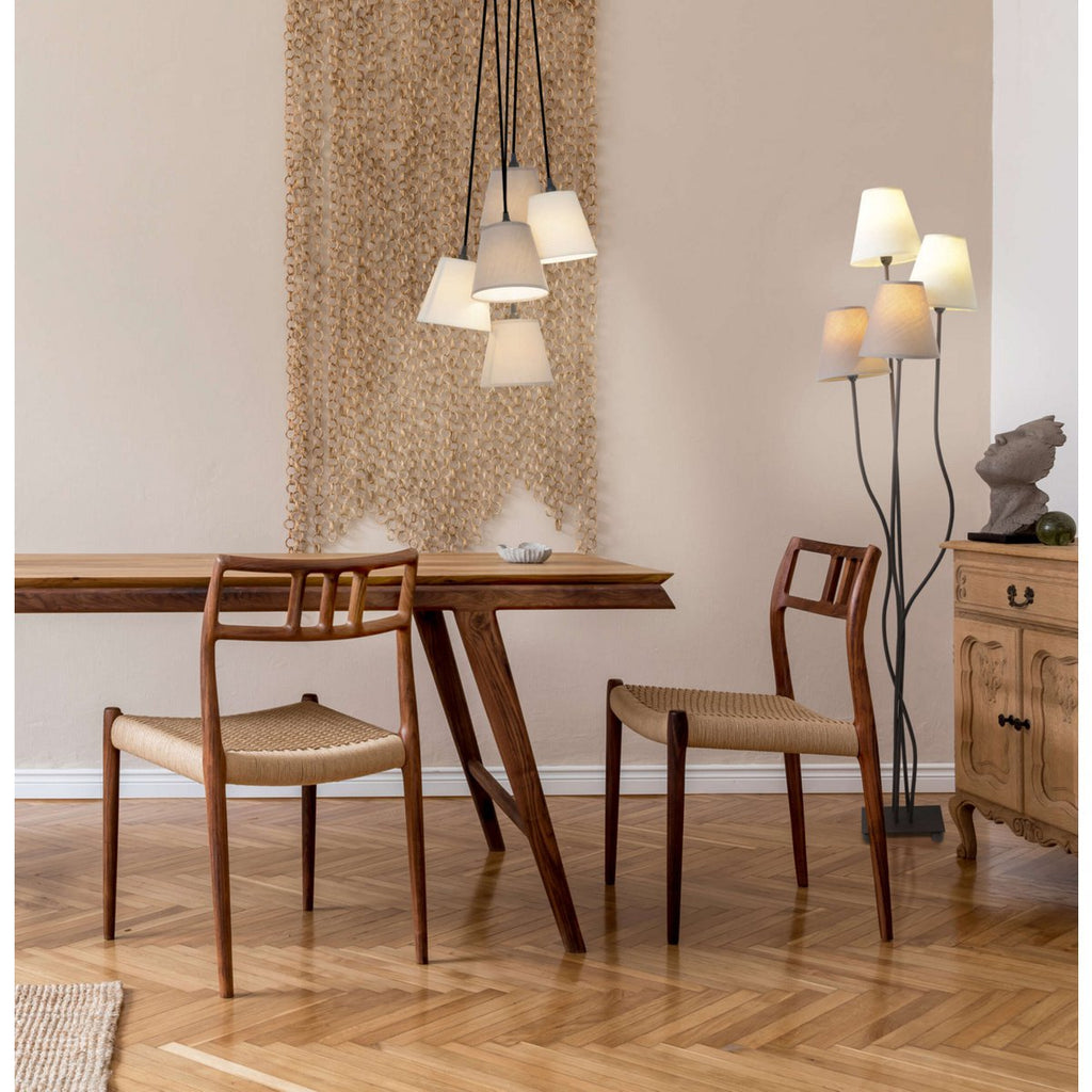 Liv · Vloerlamp met textielen kap — naturel