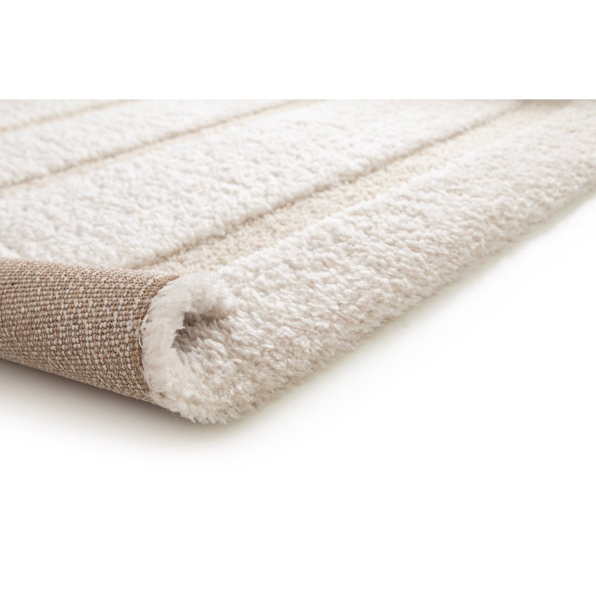 Dikke ruige tapijt in gerecycled polyester met arcadia -reliëf