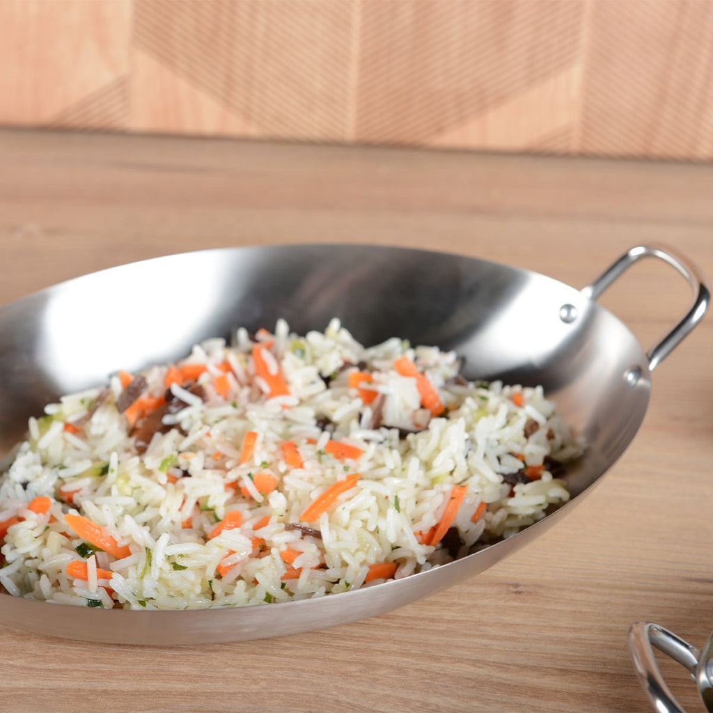 Mini mat ovale pan met twee rondes 25x18,5x3,2 cm