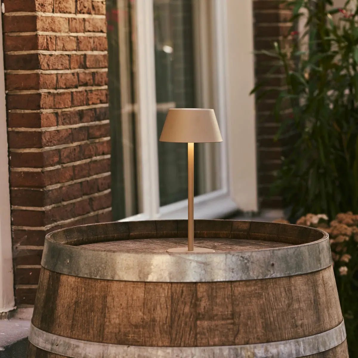 Milou Koala Brown - tafellamp zonder kabel L Modern, Design & 3 Light Modi