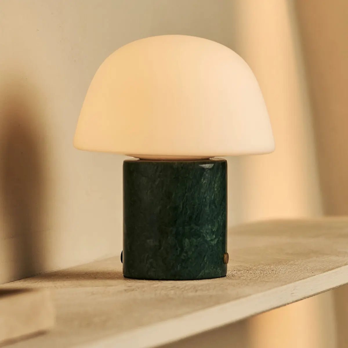 Maes Green / Verde Alpi - Elegante marmeren oplaadbare tafellamp, tot 100 uur verlichting, stijlvol en functioneel