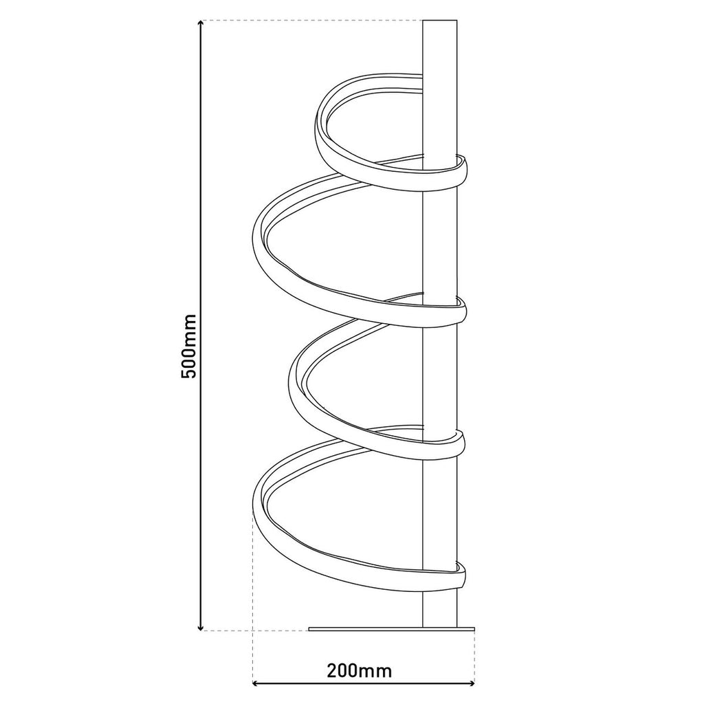 Liv · Metalen tafellamp — zwart