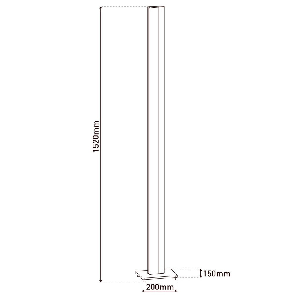 Liv · Metalen vloerlamp — naturel
