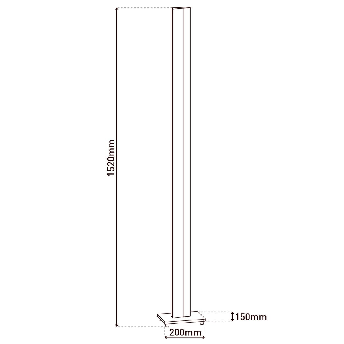 Liv · Metalen vloerlamp — naturel