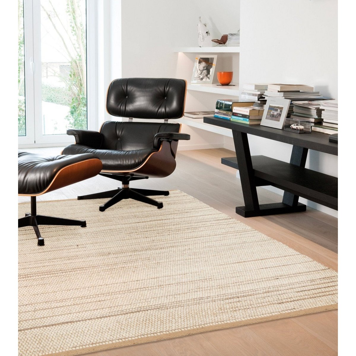 Handgemaakt wollen tapijt van New Zeland en Jute Marius