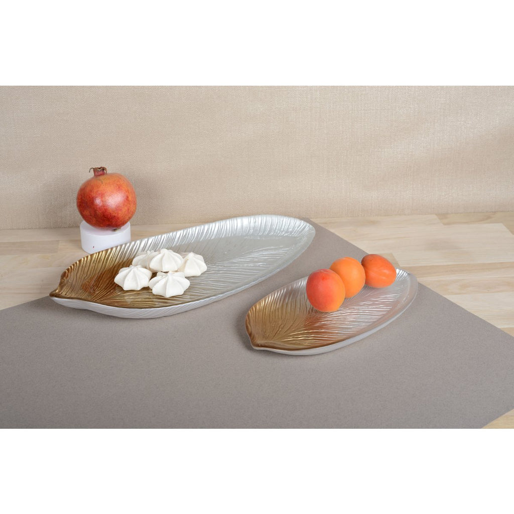 Golden gedegradeerd blad klein model 30x14x2cm