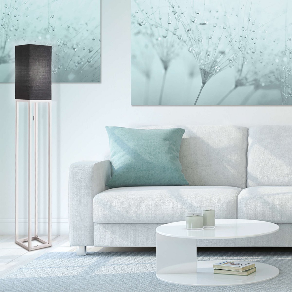 Liv · Vloerlamp — chroom