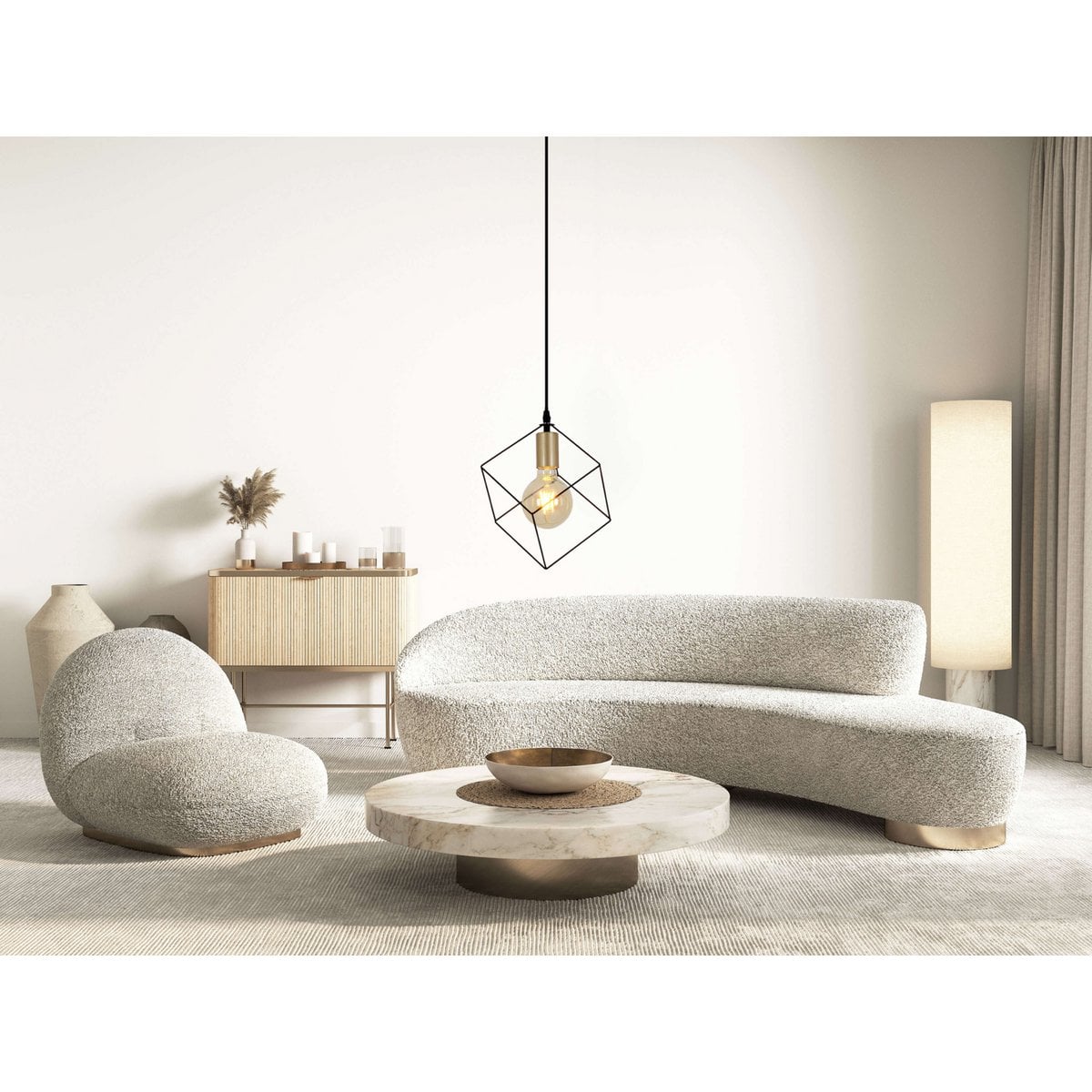 Liv · Metalen hanglamp — zwart