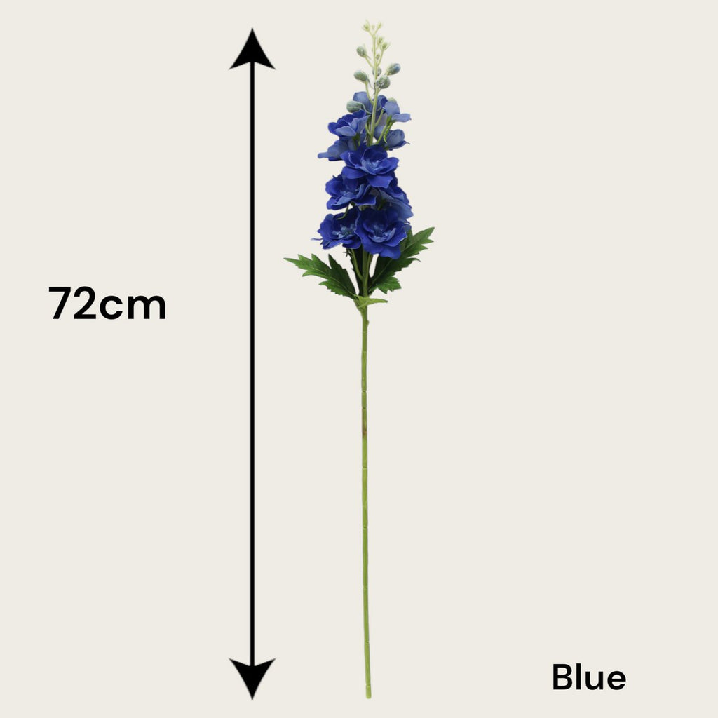 Ridderspoor | Zijden kunstbloem | Lengte 72cm  1pcs