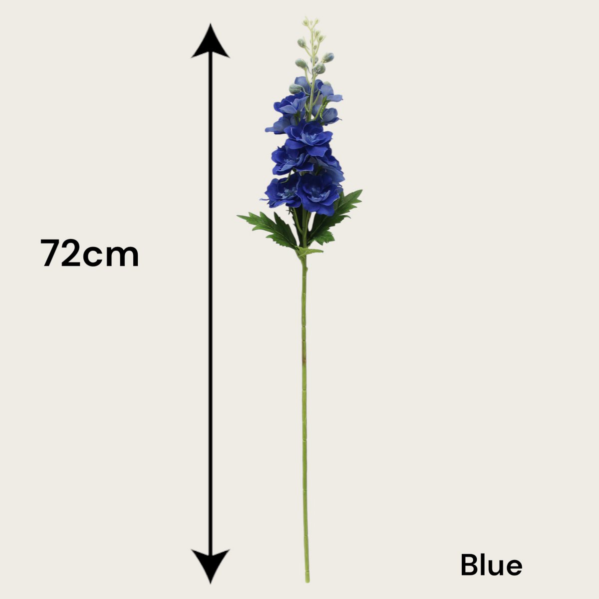 Ridderspoor | Zijden kunstbloem | Lengte 72cm  1pcs