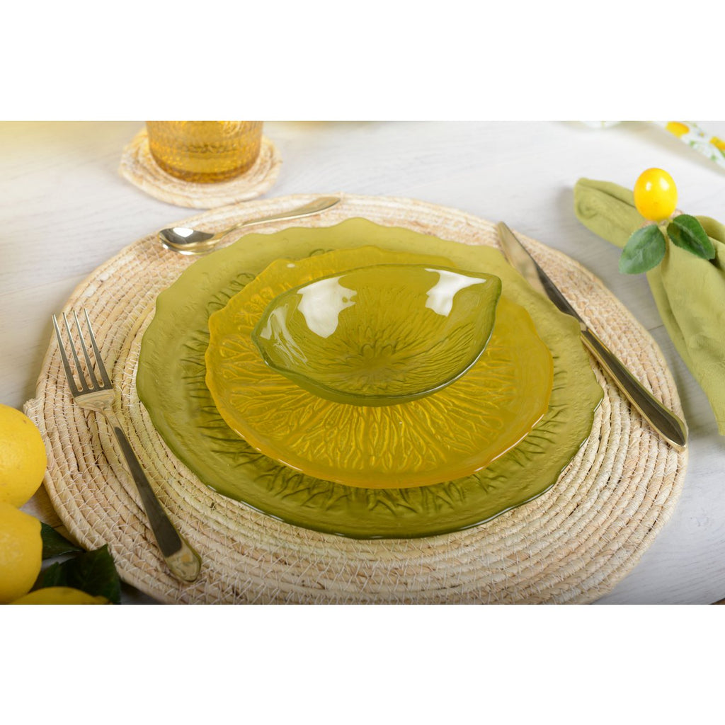 Groene soepkom - citroen