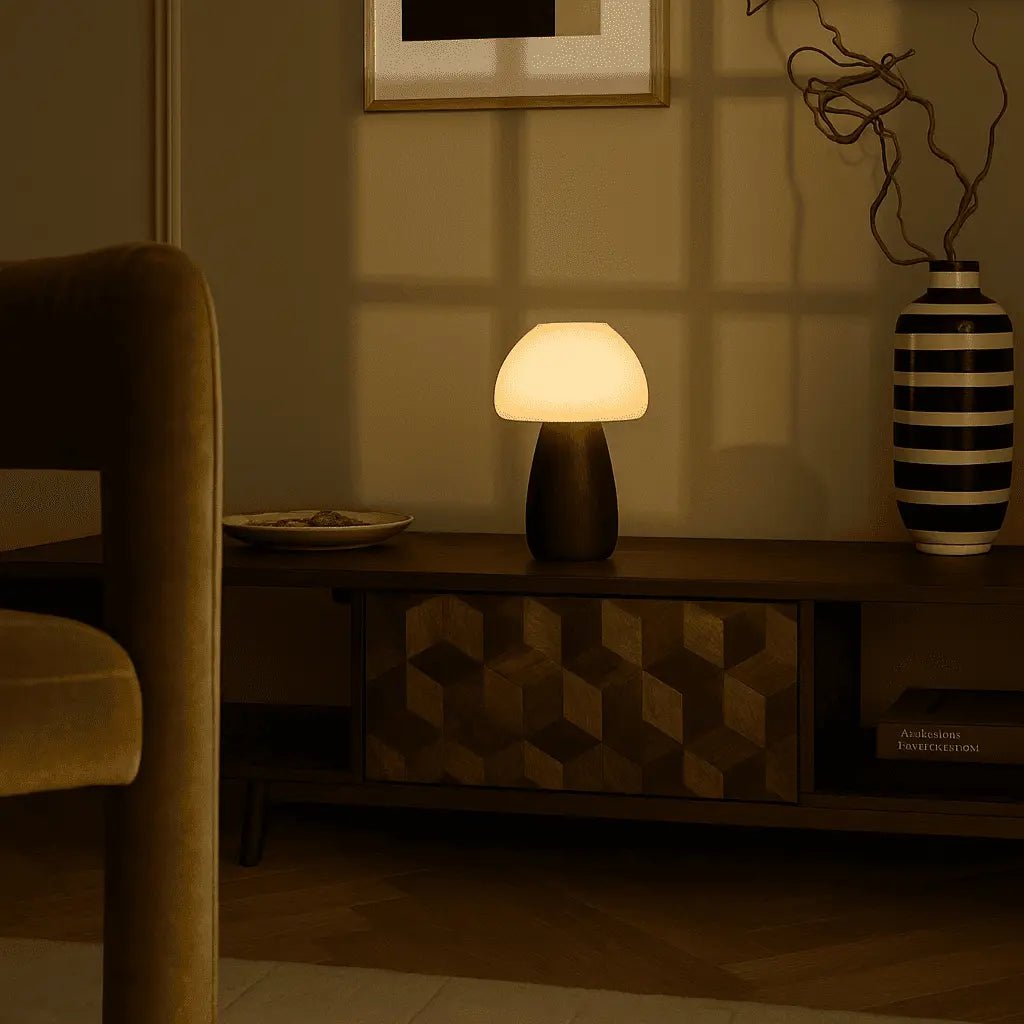 Bear Dark Bruin Stijlvol oplaadbare lamp-draadloos, dimbaar, milieuvriendelijk ontwerp