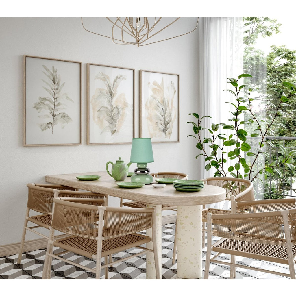 Liv · Houten tafellamp met linnen kap