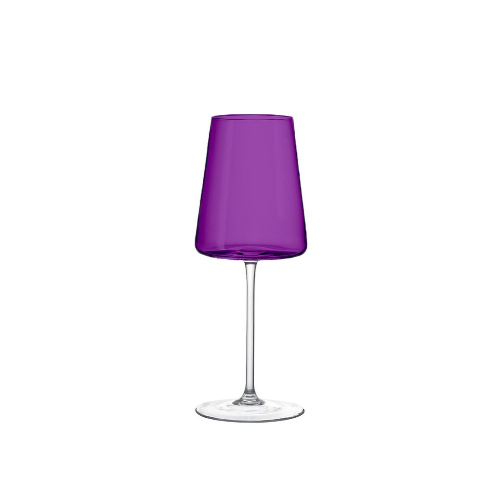 400 ml 6 -gecoleerde wijnglazen - veel 6