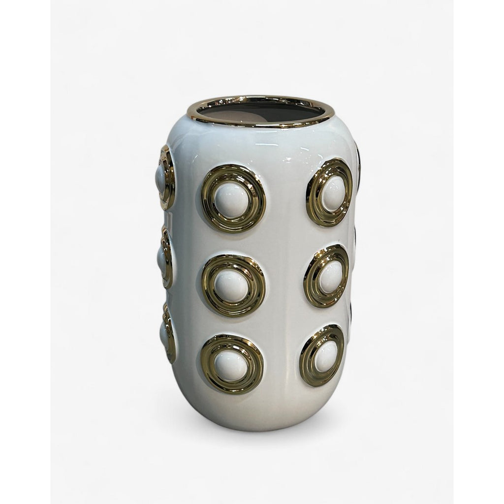 Gouden vaas met 3 cirkels (CV11617-12-CA-205321-WIT)