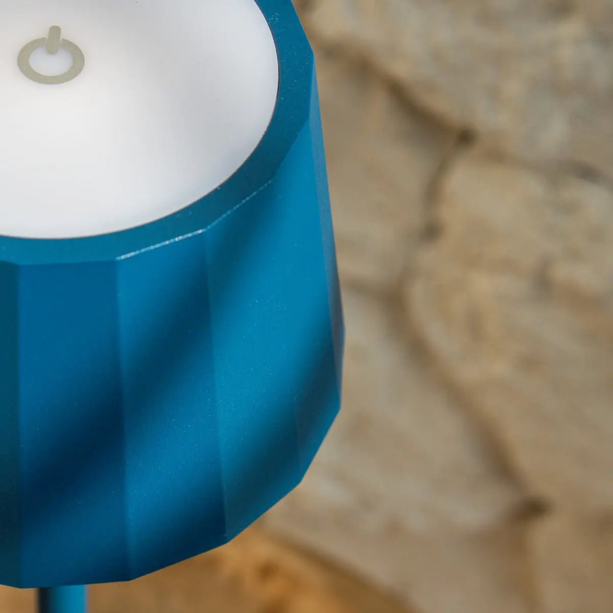 Wouter delftware blauw oplaadbare tafellamp-draadloos opladen, dimable, 120 uur batterijduur