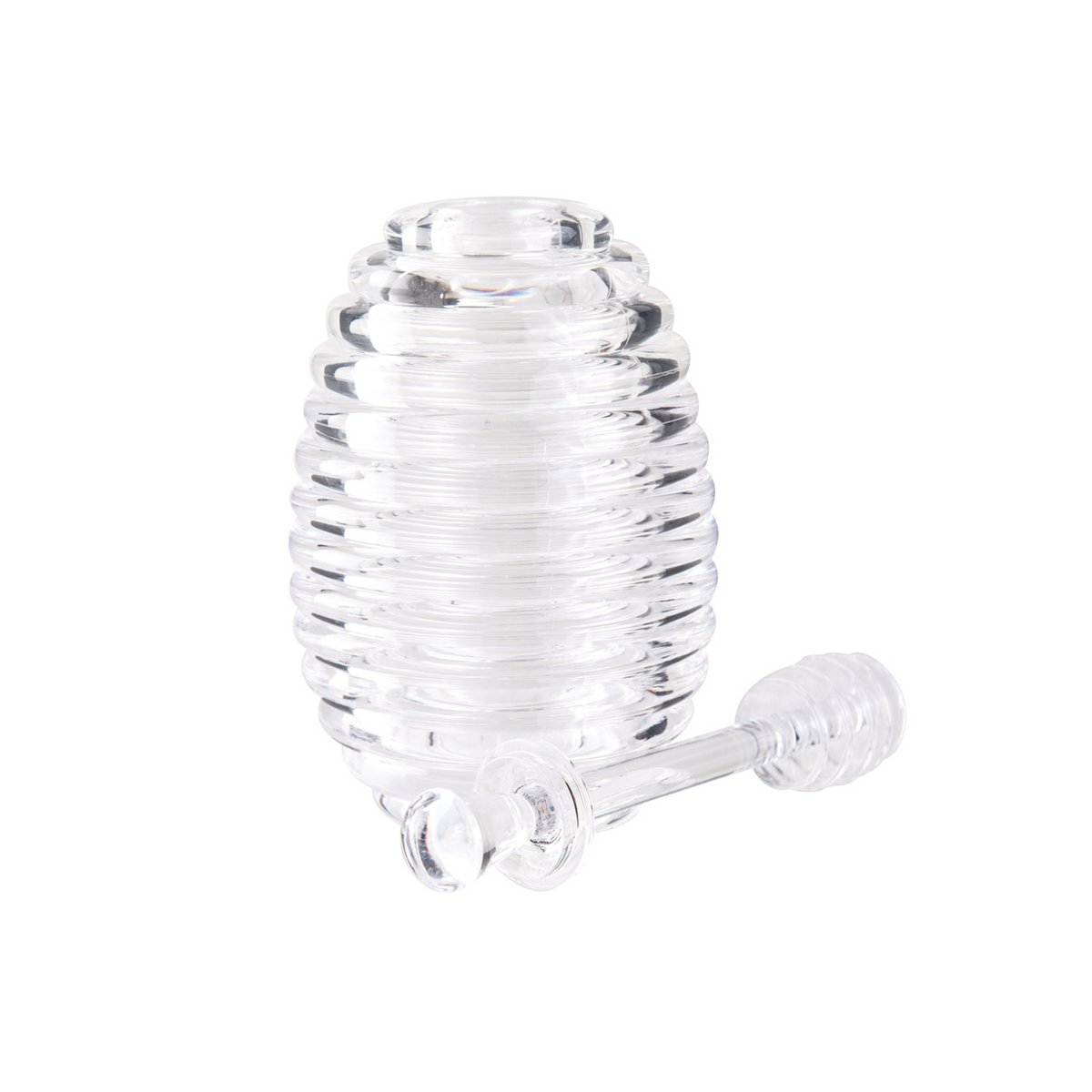 Honingpot met acryllepel 8,8x8,8x15 cm