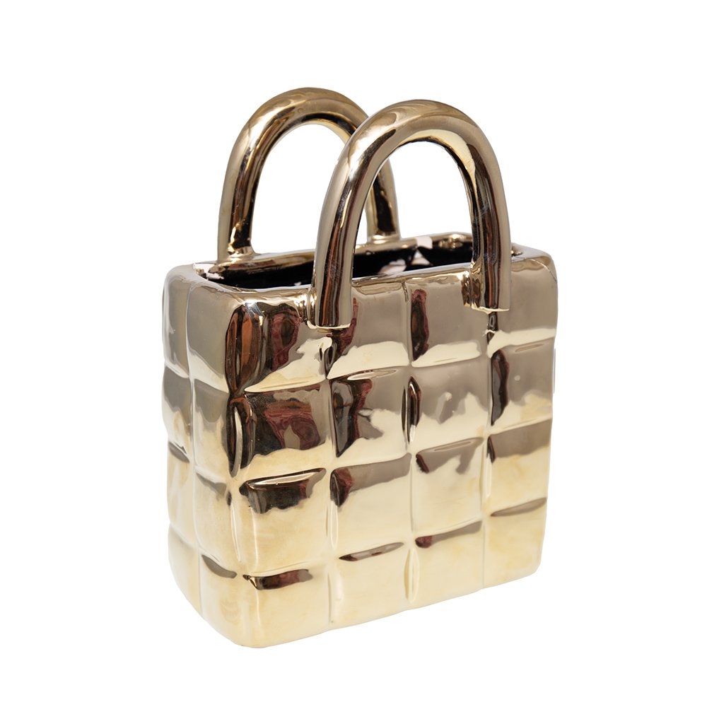 Golden Vase keramische handtas 18.2x11.6x23.5cm