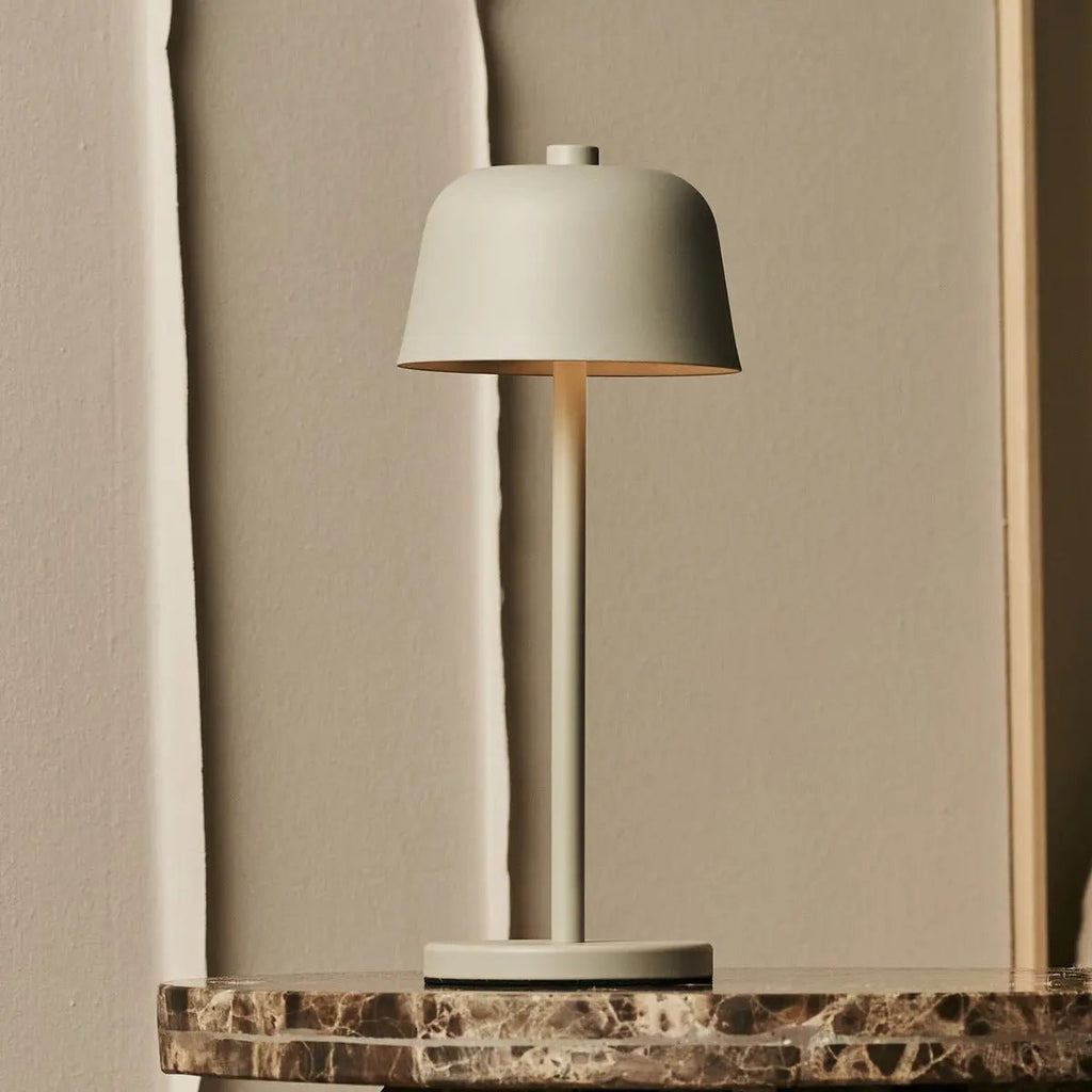 Anton Shadow Gray Oplaadbare tafellamp | Stijlvolle en draadloze verlichting