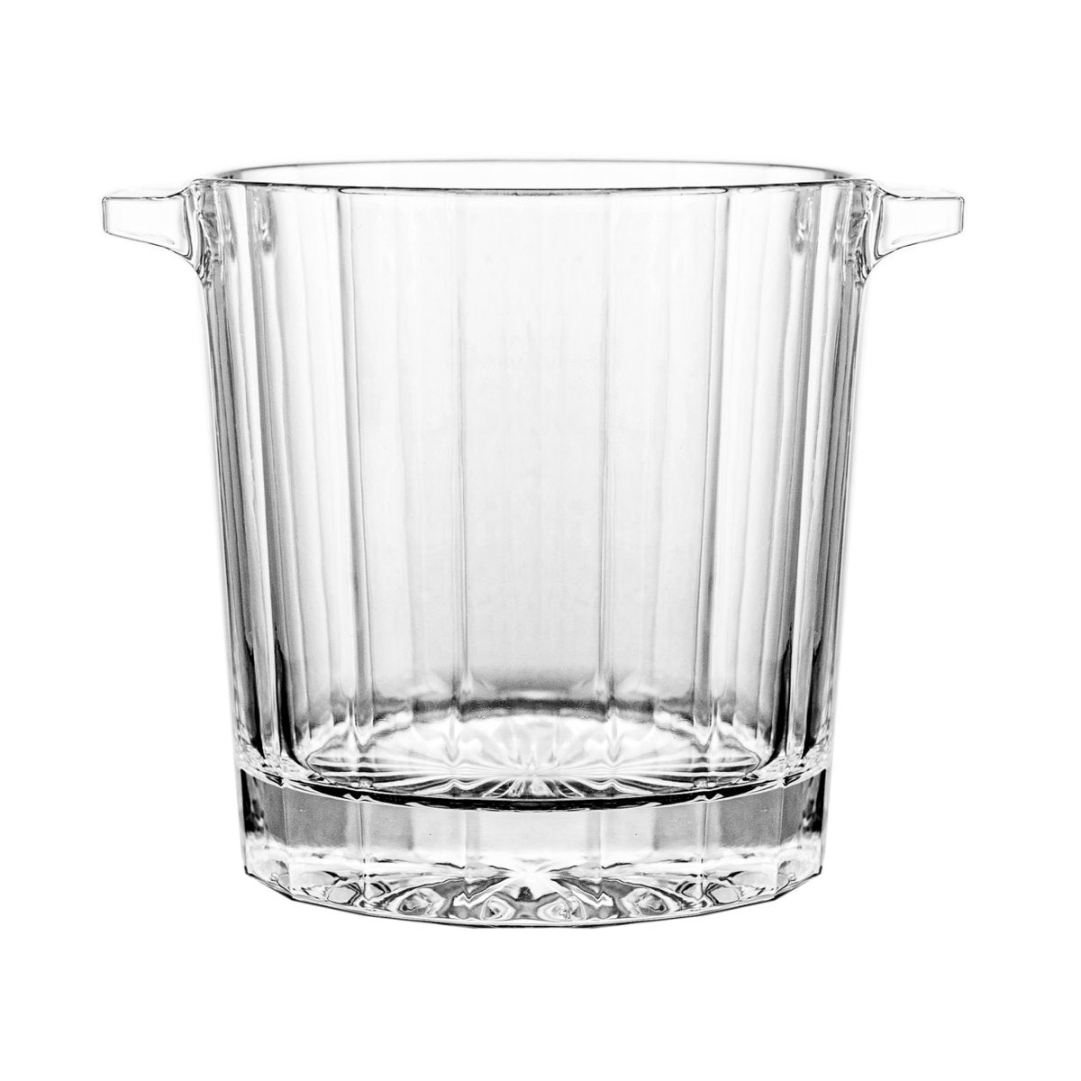 Glazen emmer in transparant glas 2.22L