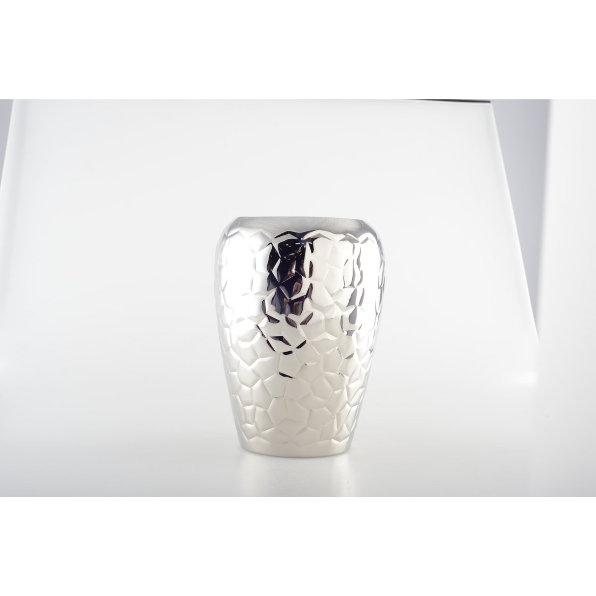 Dubbele muurkoeler zilveren wijn H13cm