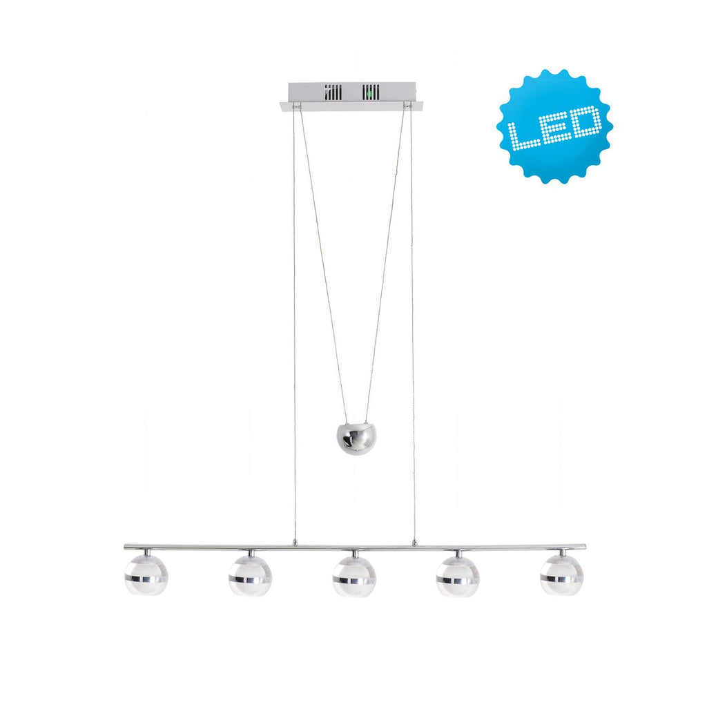Liv · Roestvrij stalen hanglamp — chroom