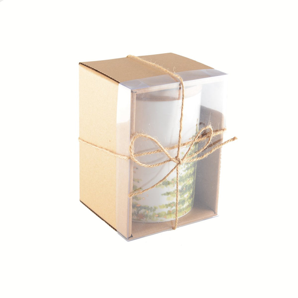 Pot met houten deksel 10x10x10.8