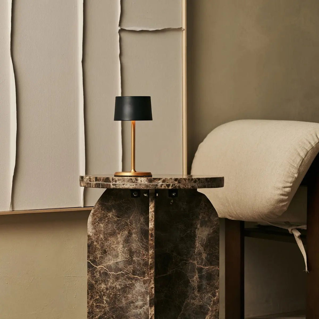 David Black & Gold oplaadbare tafellamp 2 op 1 met verstelbare hoogte - dimbaar en draadloos met 120 uur batterij