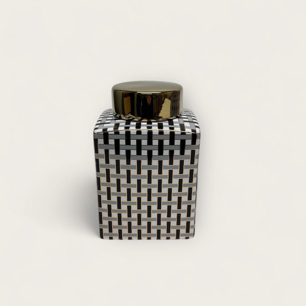 Gouden busje met deksel