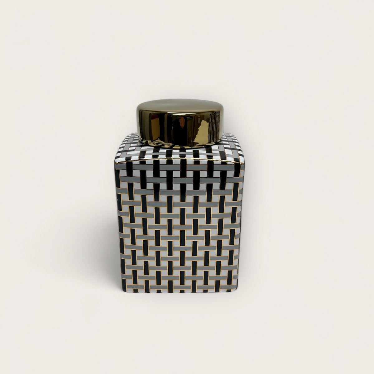 Gouden busje met deksel